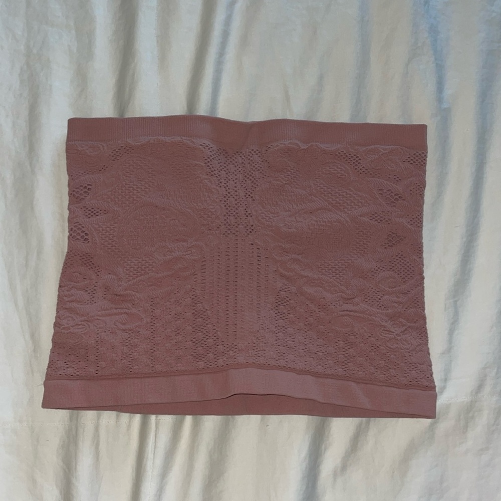 Free People Double Lined Lacy Tube Top